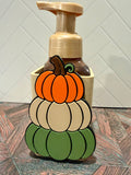 Stacked Pumpkins Front – Soap Pump Holder